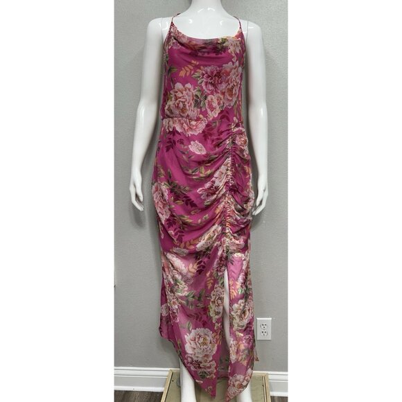 Sau Lee 10 Freida Silk Pink Floral Dress Party Wedding Event Summer Vacation - Picture 16 of 16